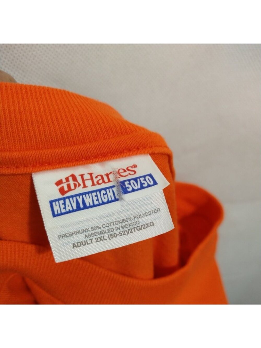 Hanes Bike Week T-Shirt Men Size 2XL Orange Daytona Short Sleeve Biker FLAW - Picture 5 of 8